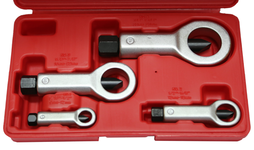 [159-8652] 4 Piece Nut Splitter Set 1/8" To 1.1/16" Capacity