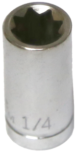1/4 Inch 1/4 Inch Drive 8 Point Standard Socket