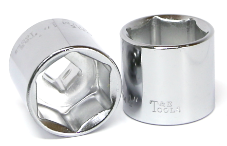 1" 3/8" Drive 6 Point Standard Socket