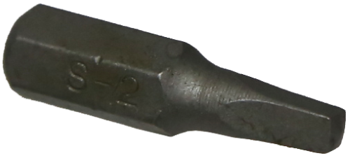 #2 Square Recess 1/4" Hex Insert Bit 25mm Long