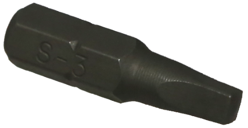 #3 Square Recess 1/4" Hex Insert Bit 25mm Long
