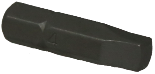 #4 Robinson Square 1/4" Hex Bit 25mm Long
