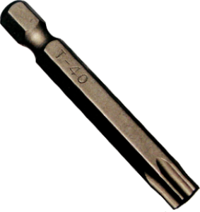 [159-30468] T40 Torx 1/4" Hex Bit 50mm Long