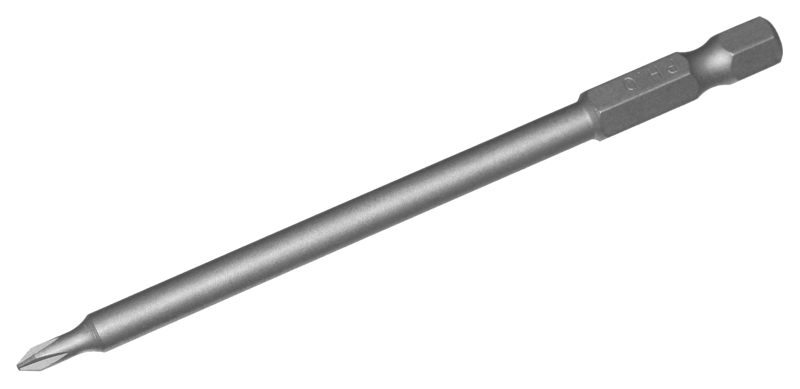 [159-30520] #0 Phillips 1/4" Hex Bit 100mm Long