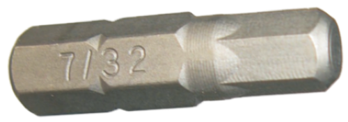 [159-30607] 7/32" 1/4" In-hex Insert Bit 25mm Long