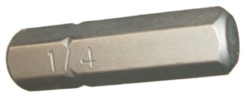 [159-30608] 1/4" 1/4" In-hex Insert Bit 25mm Long