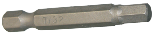 [159-30619] 7/32" In-hex 1/4" Hex Bit 50mm Long