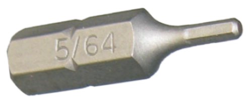 [159-30651] 5/64" 1/4" In-hex Insert Bit 25mm Long