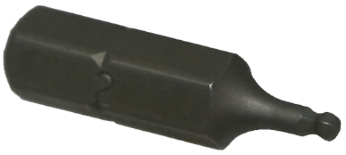[159-30811] 2mm Ball In-hex 1/4" Hex Bit 25mm Long