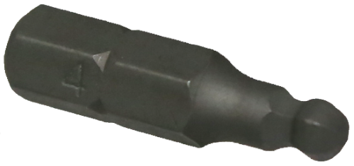 [159-30814] 4mm Ball In-hex 1/4" Hex Bit 25mm Long