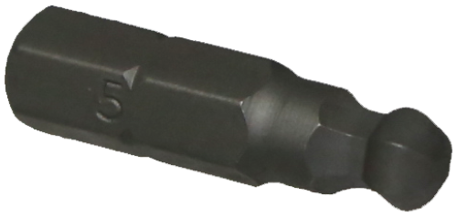 [159-30815] 5mm Ball In-hex 1/4" Hex Bit 25mm Long
