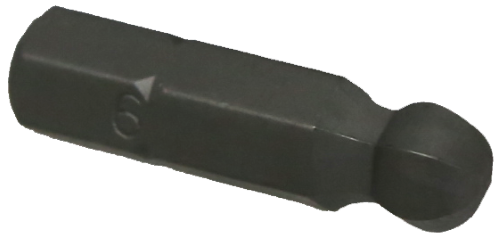 [159-30816] 6mm Ball In-hex 1/4" Hex Bit 25mm Long