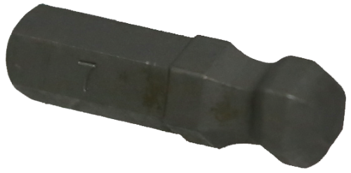[159-30817] 7mm Ball In-hex 1/4" Hex Bit 25mm Long