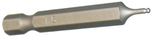[159-30820] 1.5mm Ball In-hex 1/4" Hex Bit 50mm Long