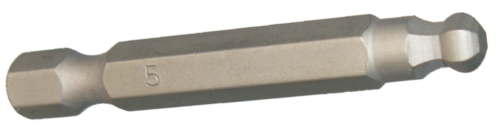 [159-30825] 5mm Ball In-hex 1/4" Hex Bit 50mm Long