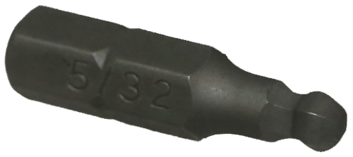 [159-30915] 5/32" Ball In-hex 1/4" Hex Bit 25mm Long
