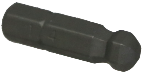 [159-30918] 1/4" Ball In-hex 1/4" Hex Bit 25mm Long
