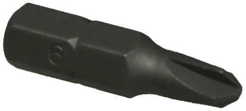 #6 Torq-Set 1/4" Hex Bit 25mm Long