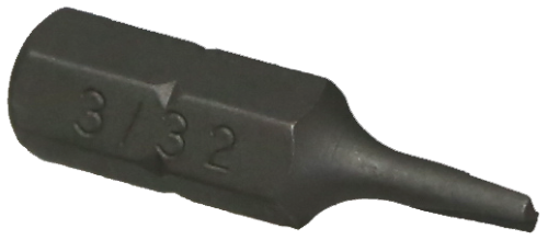 #C1.3/32" Clutch Head 1/4" Hex Bit 25mm Long