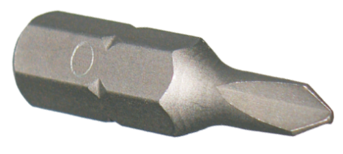 #0 Tri-Wing 1/4" Hex Bit 25mm Long