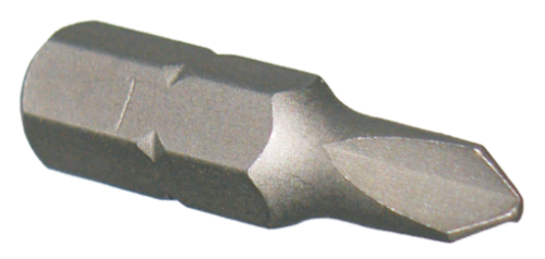 #1 Tri-Wing 1/4" Hex Bit 25mm Long