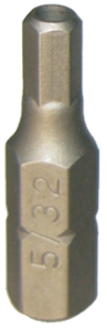 5/32" Tamper In-hex 1.4" Hex Bit 25mm L