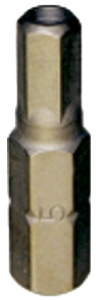 5mm Tamper In-hex 1/4" Hex Bit 25mm L
