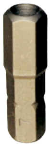 7mm Tamper In-hex 1/4" Hex Bit 25mm L