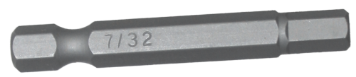7/32 Inch Tamper In-hex 1/4 Inch Hex Bit 50mm L