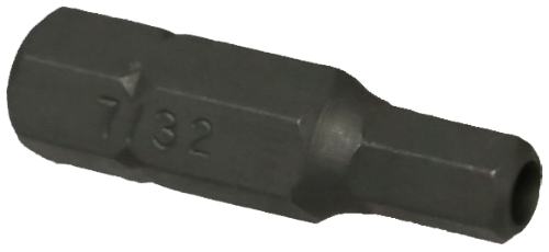 7/32" Tamper In-hex 5/16" Hex Bit 30mm Long