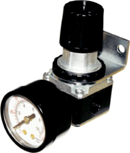 [159-2005] Air Pressure Regulator & Gauge 1/4np Teeth