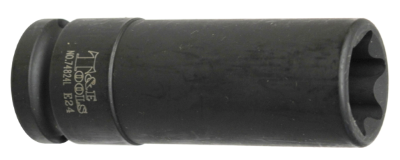 E24 1/2" Drive Female Impact E-Torx Socket 78mm Long
