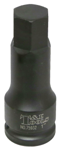 1" 3/4" Drive In-hex Impact Socket 105mm L