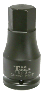 1.1/16" 3/4" Drive In-hex Impact Socket 105mm L
