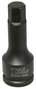 19mm 3/4" Drive In-hex Impact Socket 105mm L
