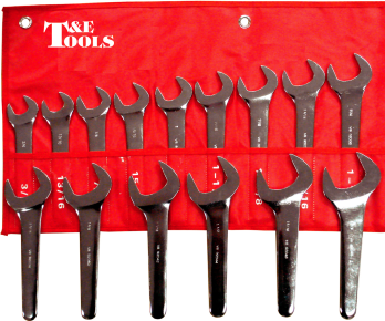 15 Piece Metric Open End Service Wrench Set 20-36mm