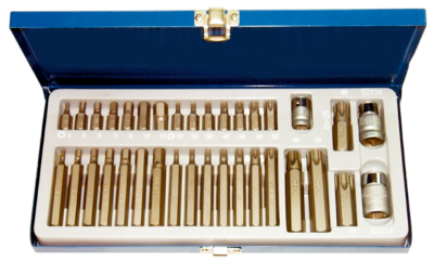 35 Piece Torx & In-hex Bit Set