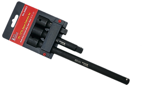 3 Piece 1/2 Inch Drive Impact Extension Set