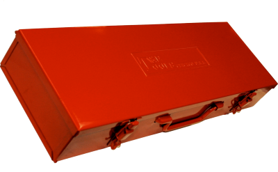 Red Metal Case 3/4 Inch Drive Stand Impact Socket Tin