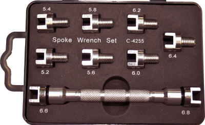 10 Piece Spoke Wrench Set 5.5 To 6.8mm