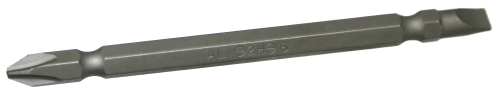 #2 Phillips 6mm Slotted 1/4" Hex Bit 100mm L
