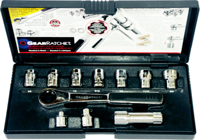 11 Piece20mmdrive SAE Gear ratchet Socket .Set 3