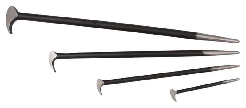 [159-J7100] 4 Piece Roll Head Pry Bar Set