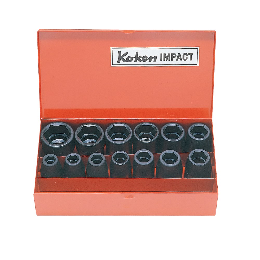 Impact Socket Set 1/2 Inch Drive 3/8-1.1/8 AF 12pcs KO14241a