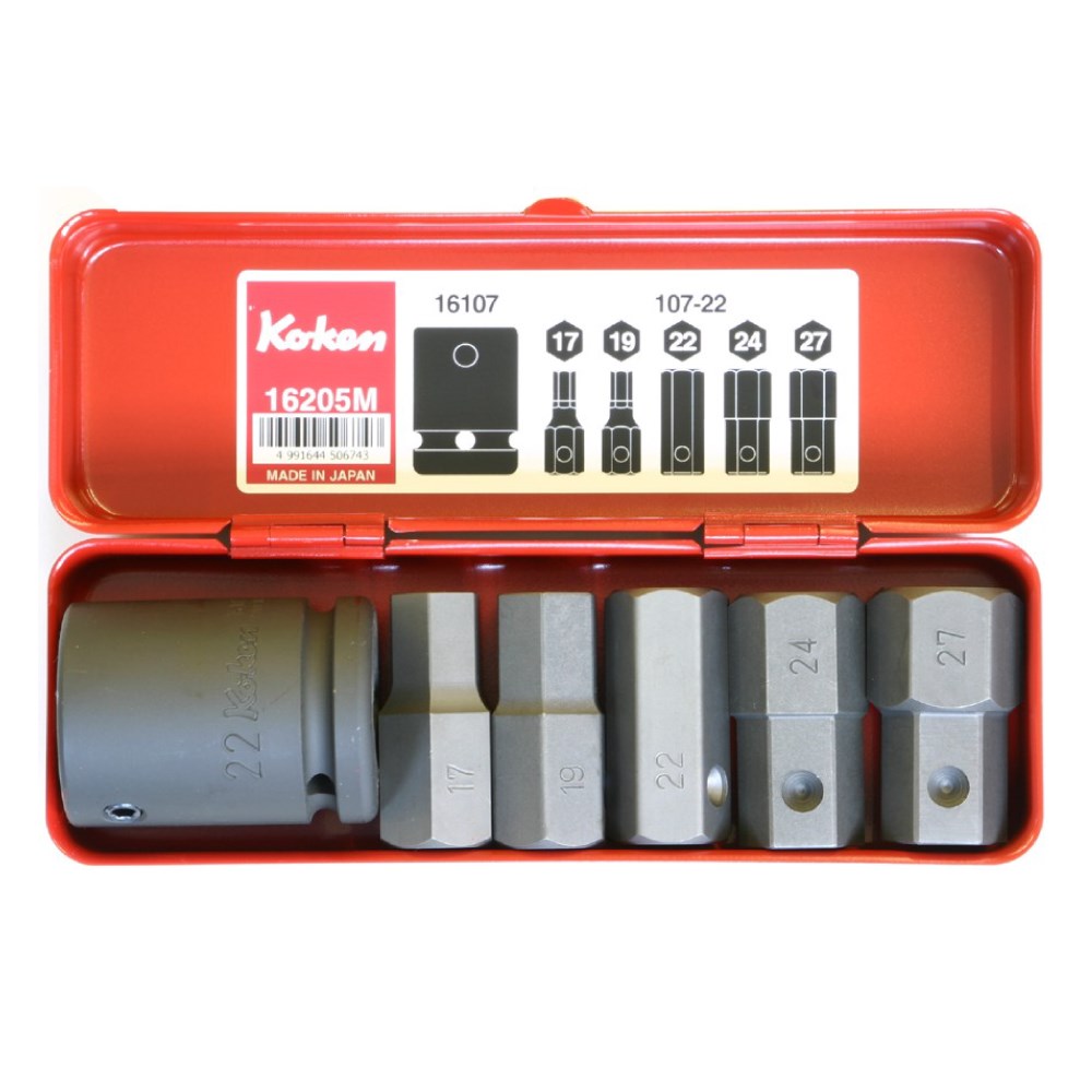 Impact Bit Holder & Bit Set 3/4 Drive (6PCS) KO16205m