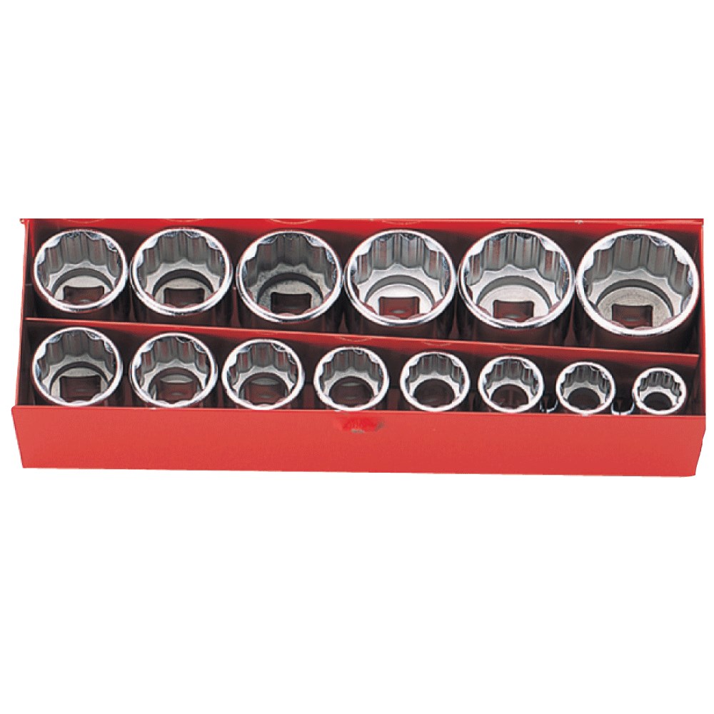 Socket Set 3/8 Inch Drive-6p 9-22mm (14PCS)