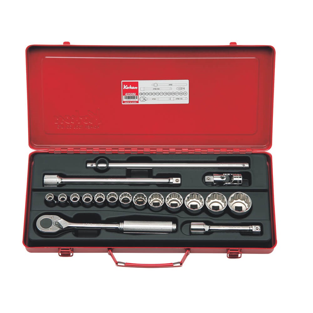 SOCKET SET 1/2 Inch Drive 18PCS KO4250M
