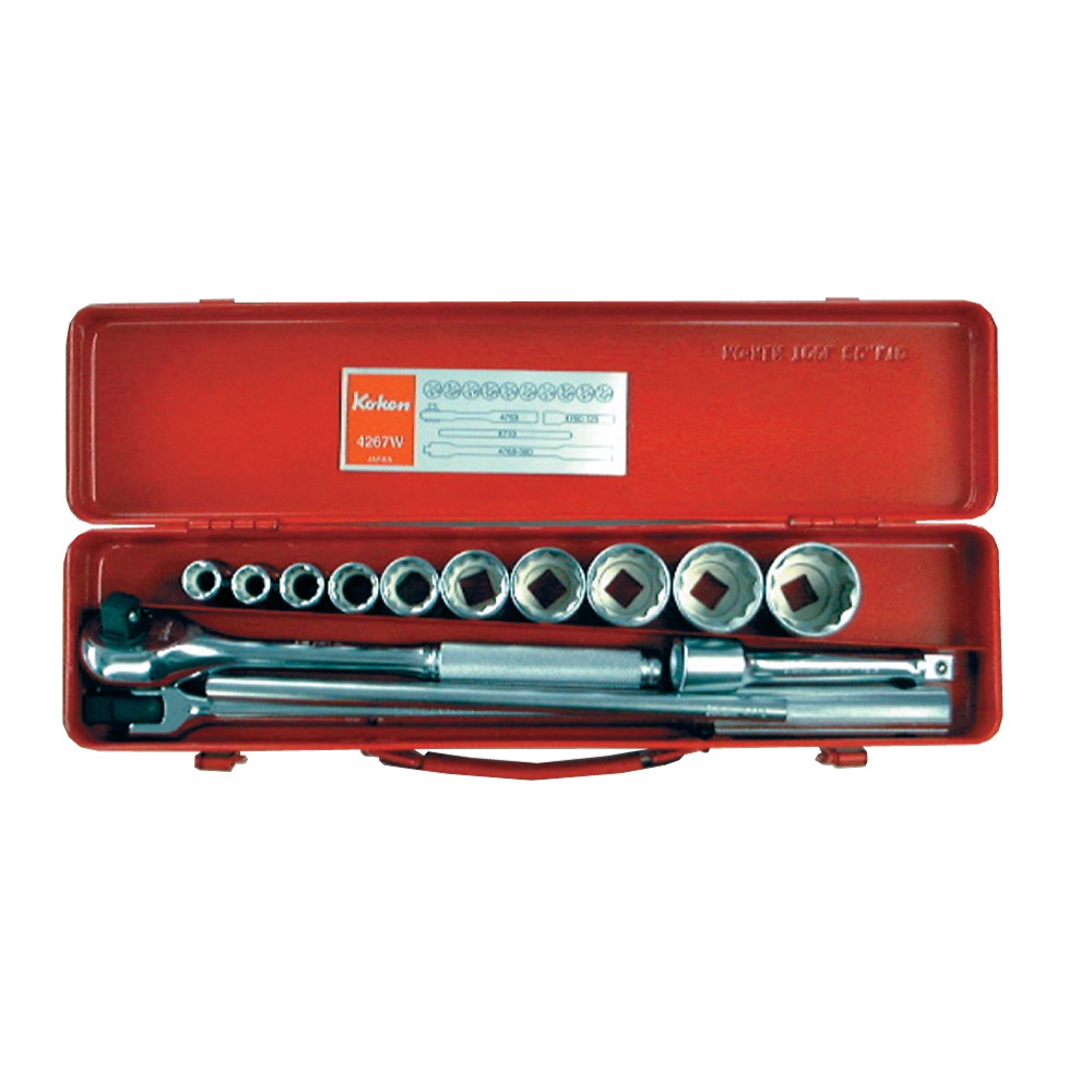 Socket Set 1/2 Inch Drive With Worth 1/8-11/16w 14pc