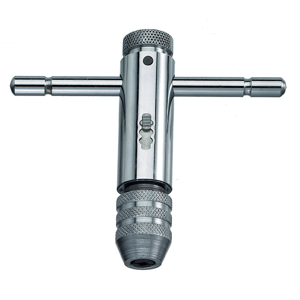 Holder Ratchet Tap #1 M3 - M8 Steel Chrome Pltd - 77390001 SW12915 -M3-M8