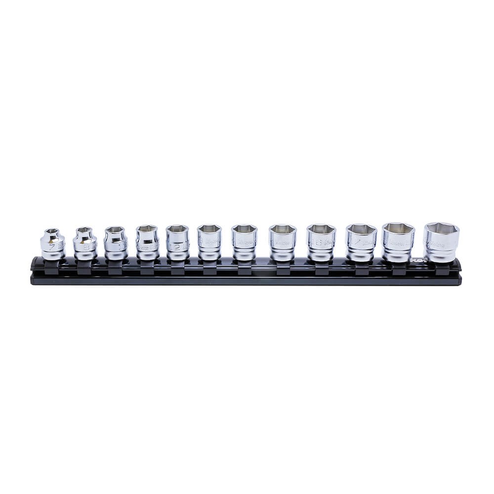 KORS3400MZ/12 - Ko-Ken StocketSet 3/8 Inch Drive 12 piece on Magnetic Rail 7-19MM